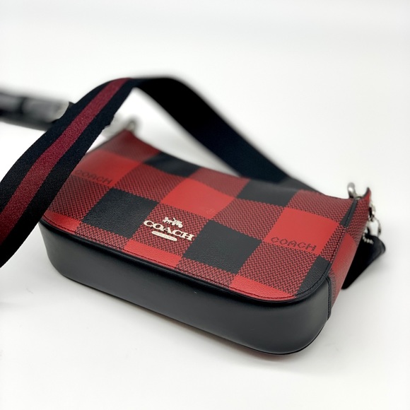 Coach Jes Baguette With Buffalo Plaid Print - Picture 4 of 10